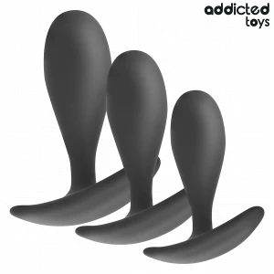 ADDICTED TOYS - LOT DE 3 PLUG ANAL MODÃLE 2